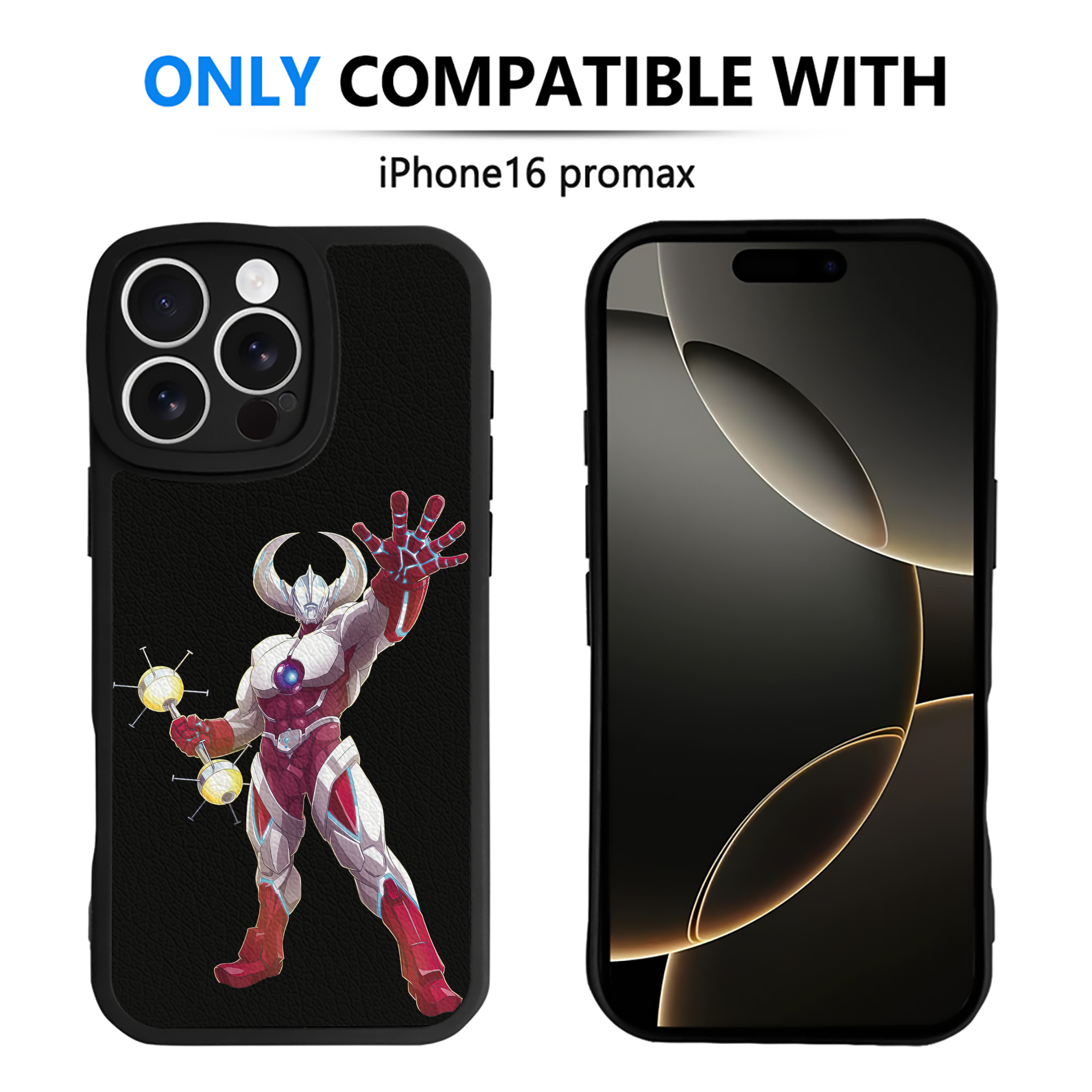 （画像用） ウルトラマン Ultraman 【iPhone 16シリーズ対応】シリコンスマホケース（レザー調） 材質：シリコン